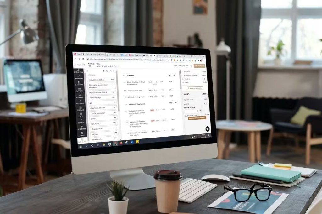 création d’une facture conforme avec logiciel de facturation
